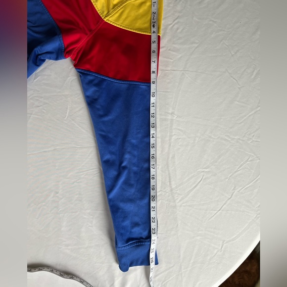 Rebel Minds Men’s Color-block Blue Red Yellow Front Full Zip Jacket - Size 2XL - Picture 8 of 10